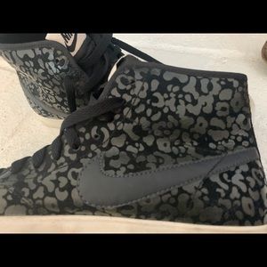Leopard Nike high tops